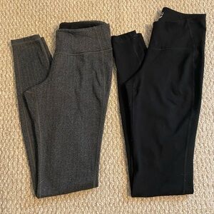 Old Navy Active Legging Bundle Black & Grey Leggings Size Small Tall Like New!!